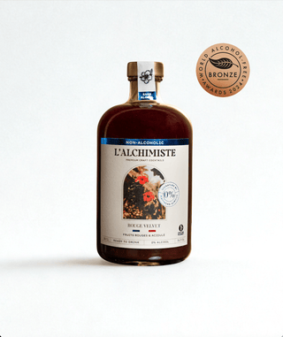 Cocktail acidulé - Rouge Velvet - Bouteille - L'Alchimiste