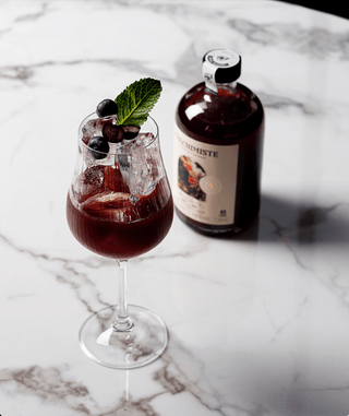 Cocktail acidulé - Rouge Velvet - Bouteille - L'Alchimiste