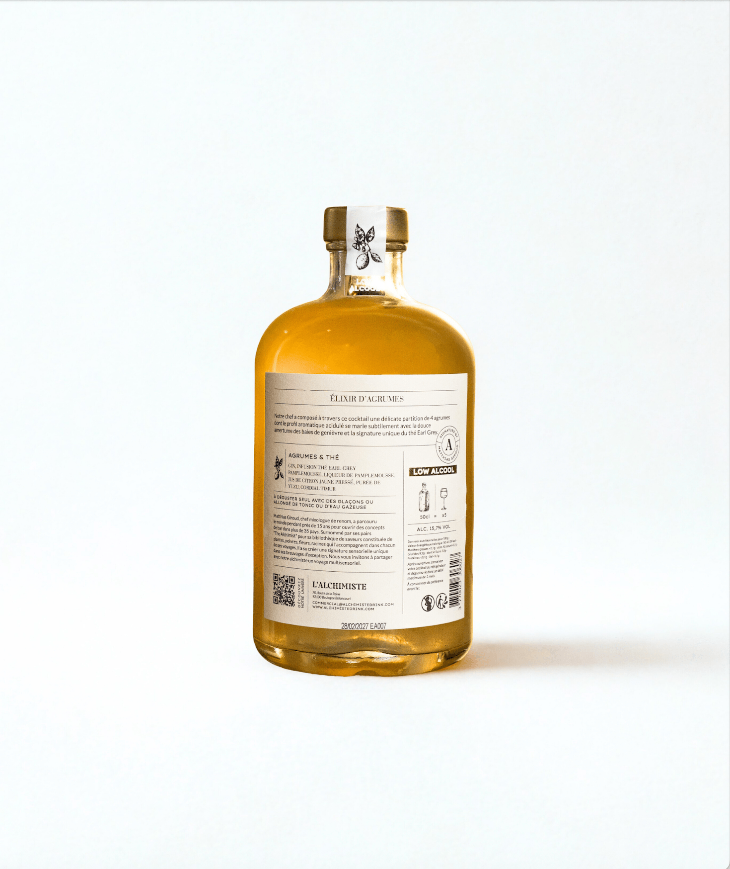 Cocktail gin et agrumes - L'Alchimiste Cocktail gin et agrumes - L'Alchimiste
