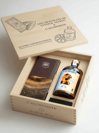 Coffret Terroir Les Chocolats de Yannick Alléno x L'Alchimiste - Bouteille - L'Alchimiste
