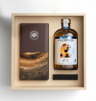 Coffret Terroir Les Chocolats de Yannick Alléno x L'Alchimiste - Bouteille - L'Alchimiste